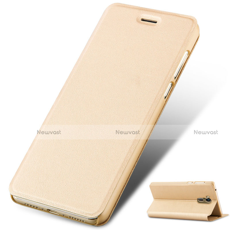 Leather Case Stands Flip Cover L01 for Huawei Honor 6A Gold