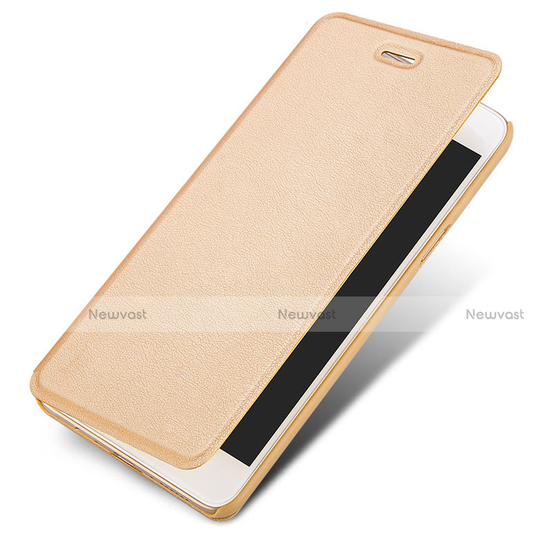 Leather Case Stands Flip Cover L01 for Huawei Honor 6A Gold