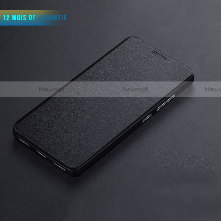 Leather Case Stands Flip Cover L01 for Huawei Honor 7 Black