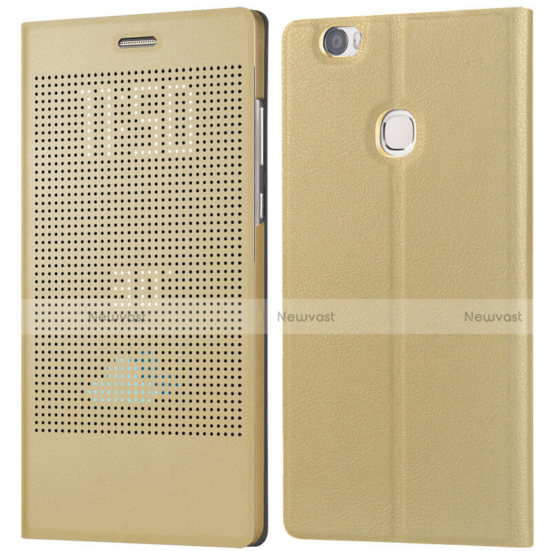 Leather Case Stands Flip Cover L01 for Huawei Honor Note 8 Gold