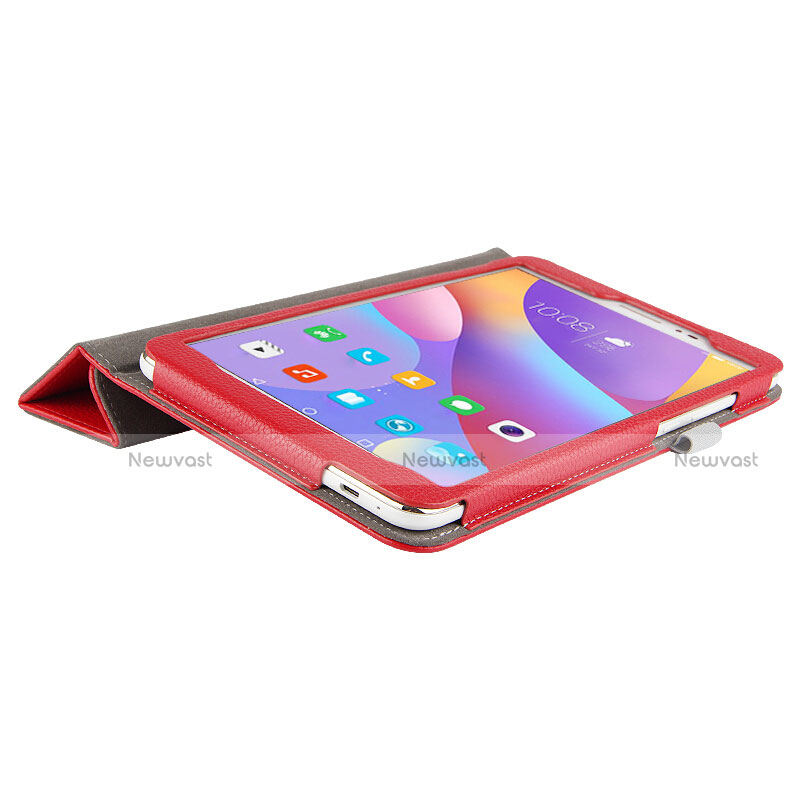 Leather Case Stands Flip Cover L01 for Huawei Honor Pad 2 Red