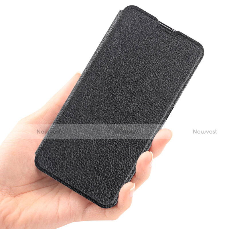 Leather Case Stands Flip Cover L01 for Huawei Honor Play 8A Black