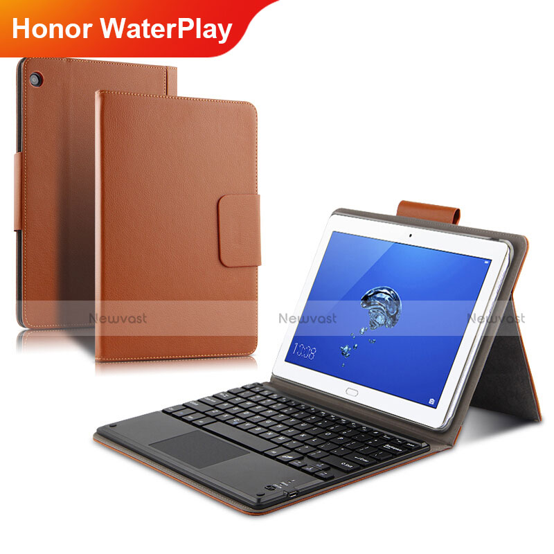 Leather Case Stands Flip Cover L01 for Huawei Honor WaterPlay 10.1 HDN-W09 Gold