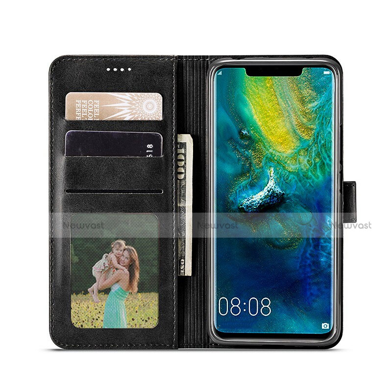 Leather Case Stands Flip Cover L01 for Huawei Mate 30 Black