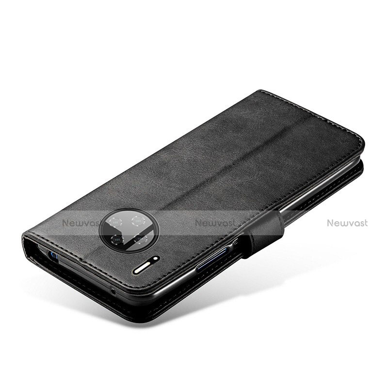 Leather Case Stands Flip Cover L01 for Huawei Mate 30 Black