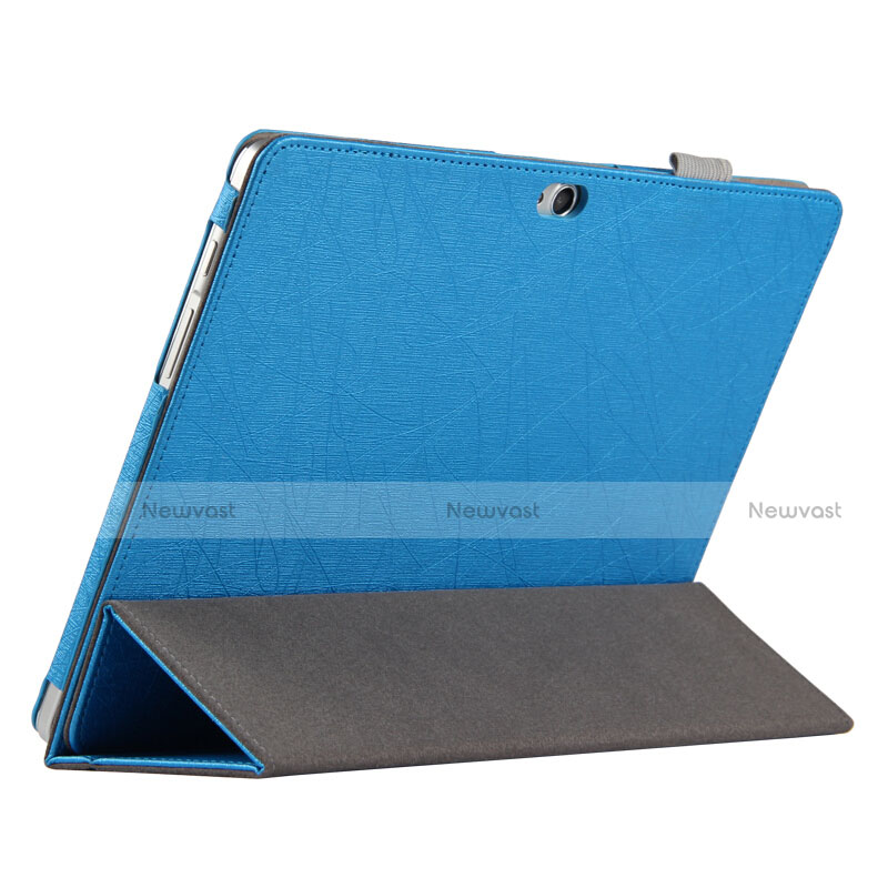 Leather Case Stands Flip Cover L01 for Huawei MediaPad M2 10.0 M2-A01 M2-A01W M2-A01L Blue