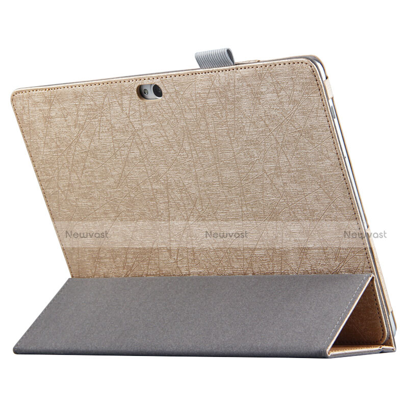 Leather Case Stands Flip Cover L01 for Huawei MediaPad M2 10.0 M2-A01 M2-A01W M2-A01L Gold