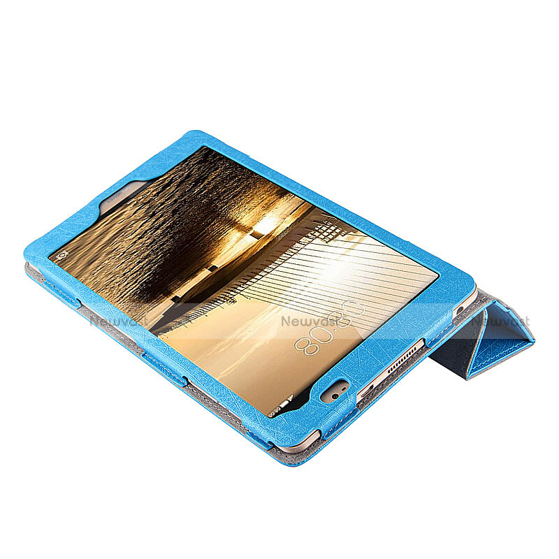 Leather Case Stands Flip Cover L01 for Huawei Mediapad M2 8 M2-801w M2-803L M2-802L Blue