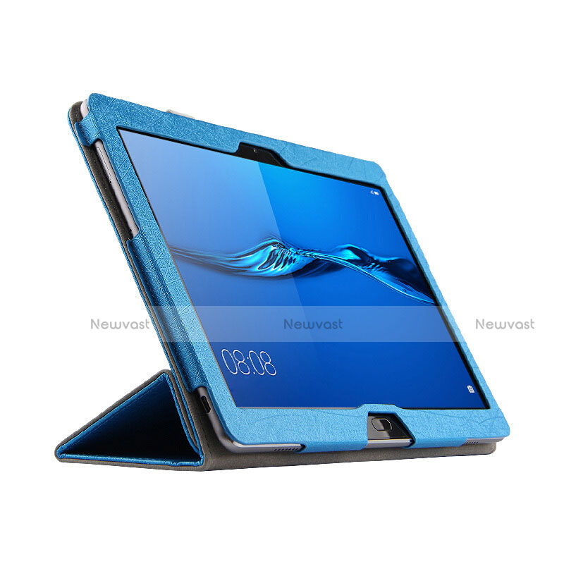 Leather Case Stands Flip Cover L01 for Huawei MediaPad M3 Lite 10.1 BAH-W09 Blue