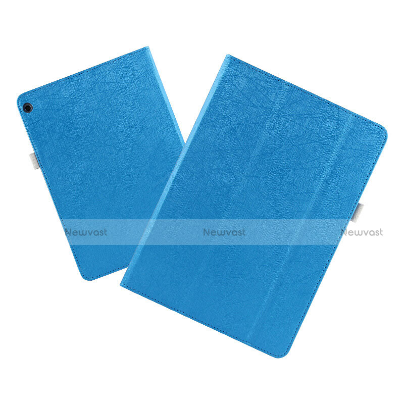 Leather Case Stands Flip Cover L01 for Huawei MediaPad M3 Lite 10.1 BAH-W09 Blue