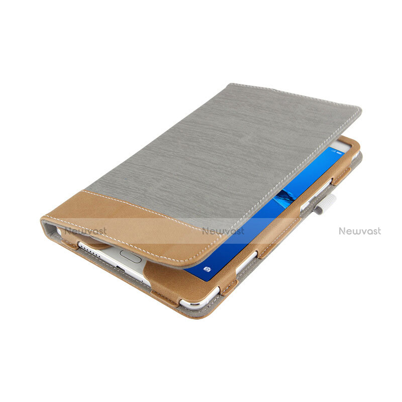 Leather Case Stands Flip Cover L01 for Huawei MediaPad M3 Lite 8.0 CPN-W09 CPN-AL00 Gray