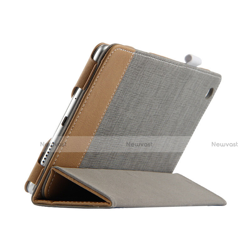 Leather Case Stands Flip Cover L01 for Huawei MediaPad M3 Lite 8.0 CPN-W09 CPN-AL00 Gray