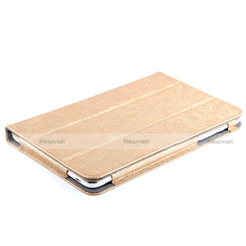 Leather Case Stands Flip Cover L01 for Huawei Mediapad T2 7.0 BGO-DL09 BGO-L03 Gold