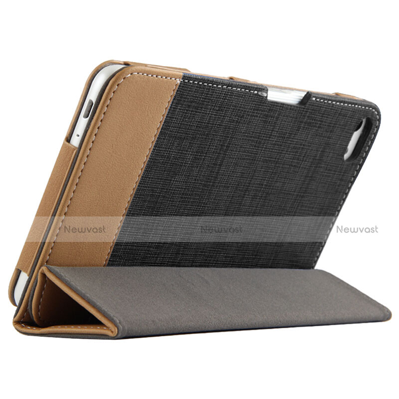 Leather Case Stands Flip Cover L01 for Huawei MediaPad T2 Pro 7.0 PLE-703L Black