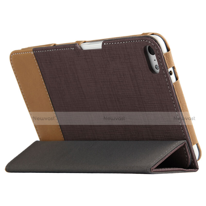 Leather Case Stands Flip Cover L01 for Huawei MediaPad T2 Pro 7.0 PLE-703L Brown