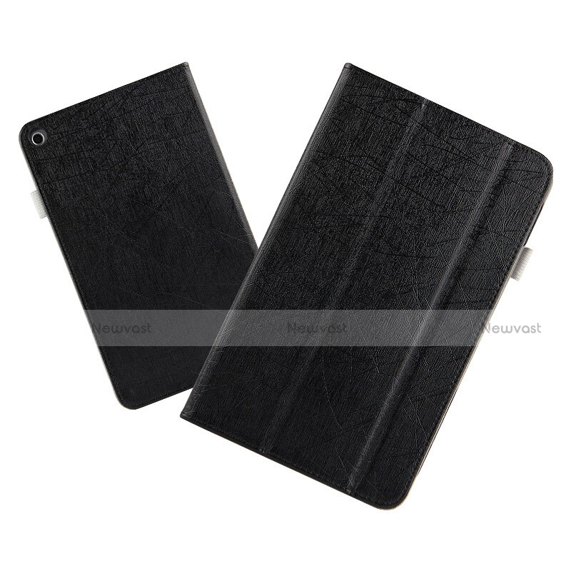 Leather Case Stands Flip Cover L01 for Huawei MediaPad T3 8.0 KOB-W09 KOB-L09 Black