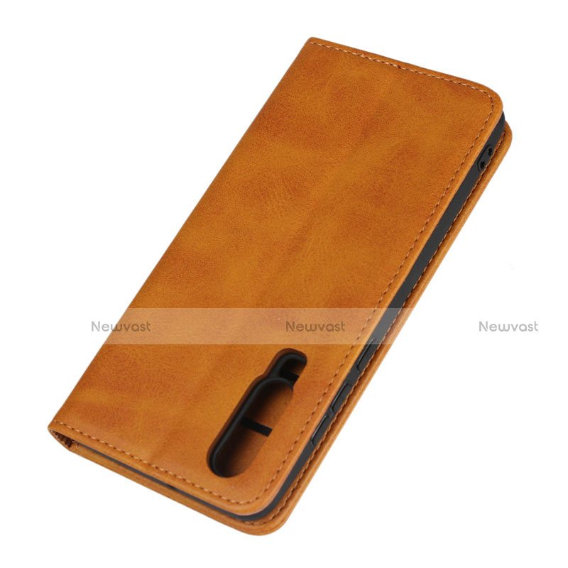 Leather Case Stands Flip Cover L01 for Huawei P30 Orange