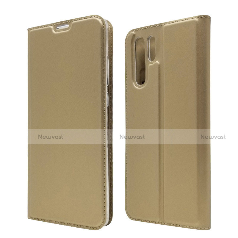 Leather Case Stands Flip Cover L01 for Huawei P30 Pro New Edition Gold