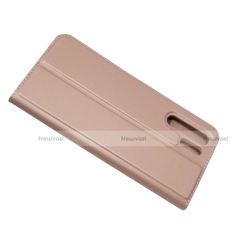 Leather Case Stands Flip Cover L01 for Huawei P30 Pro New Edition Rose Gold