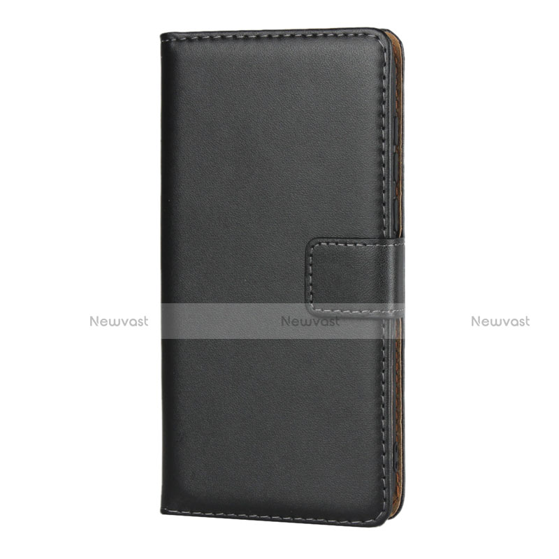 Leather Case Stands Flip Cover L01 for Huawei Y5 (2019) Black