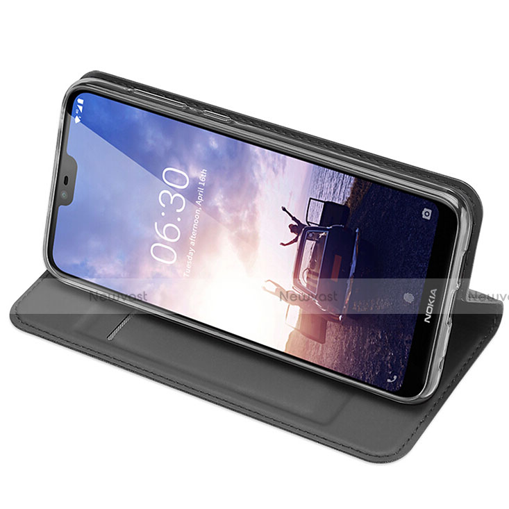 Leather Case Stands Flip Cover L01 for Nokia 6.1 Plus