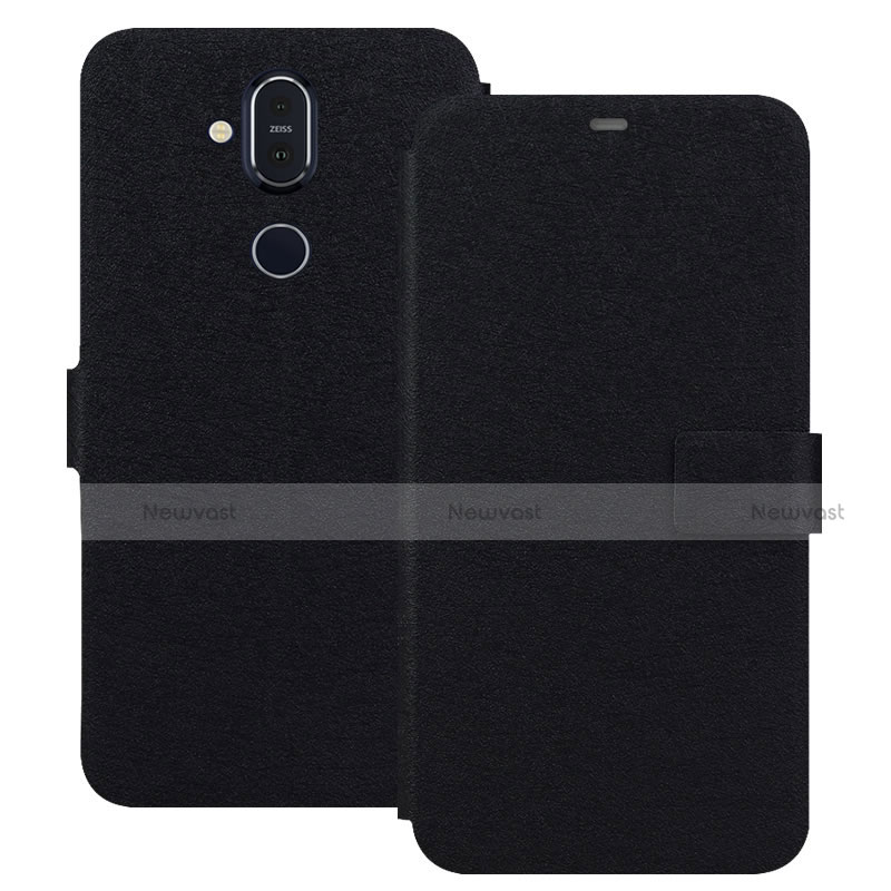 Leather Case Stands Flip Cover L01 for Nokia 7.1 Plus