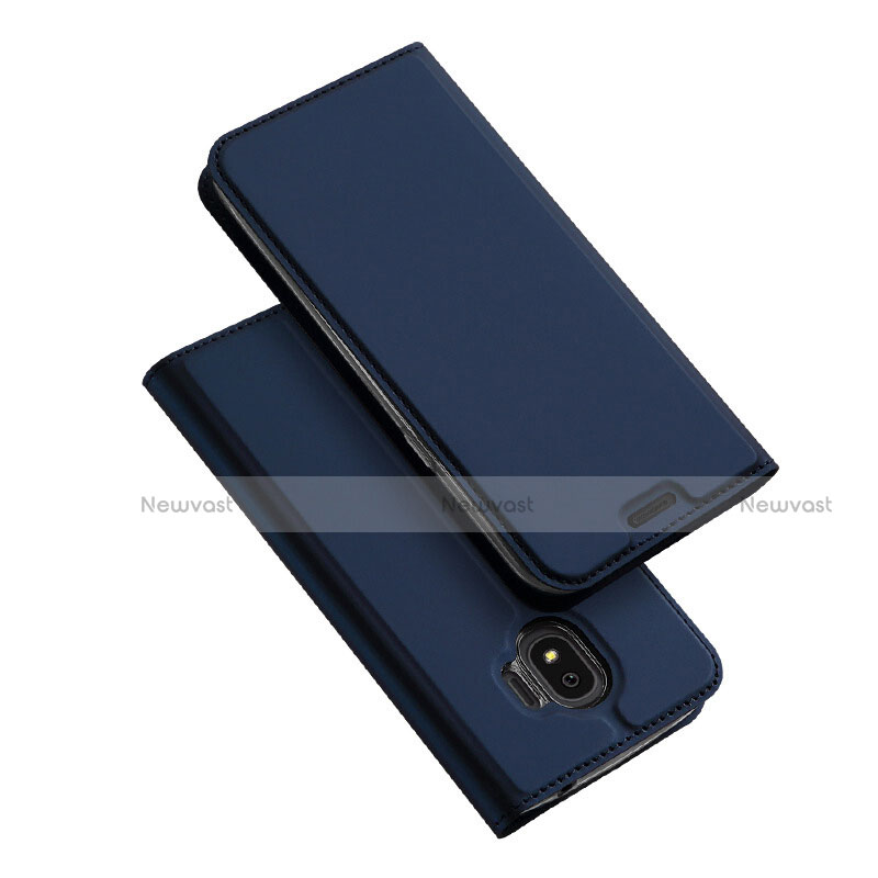 Leather Case Stands Flip Cover L01 for Samsung Galaxy Grand Prime Pro (2018) Blue