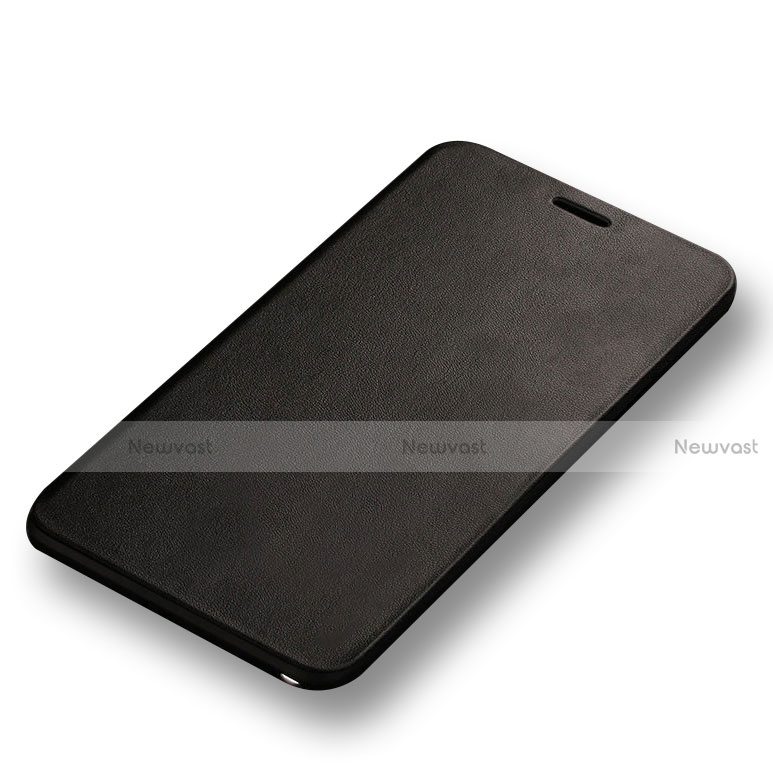 Leather Case Stands Flip Cover L01 for Samsung Galaxy Note 4 Duos N9100 Dual SIM Black