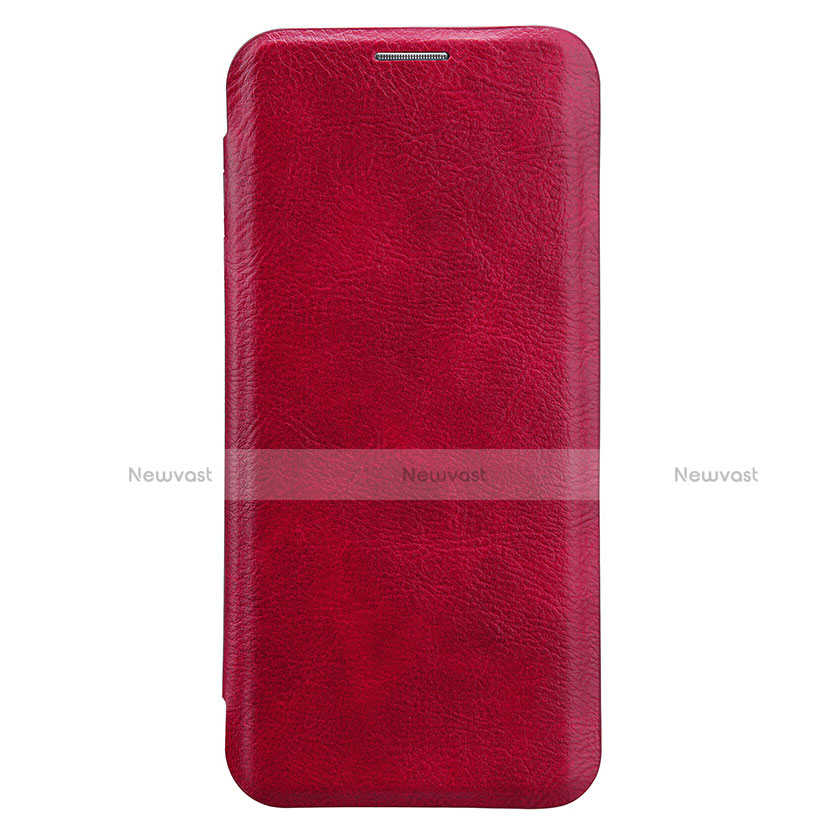 Leather Case Stands Flip Cover L01 for Samsung Galaxy S8 Plus Red