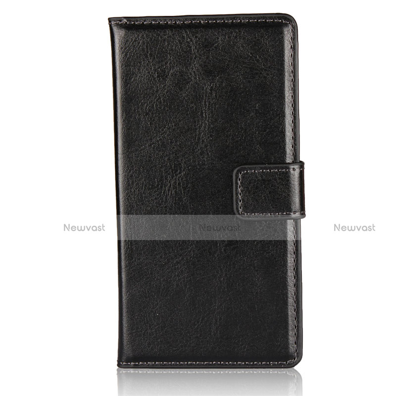 Leather Case Stands Flip Cover L01 for Sony Xperia XZ1 Compact Black