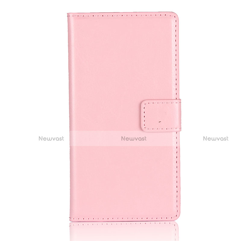 Leather Case Stands Flip Cover L01 for Sony Xperia XZ1 Compact Pink