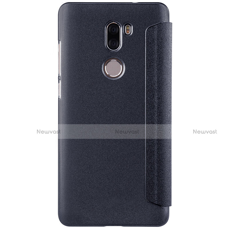 Leather Case Stands Flip Cover L01 for Xiaomi Mi 5S Plus Black