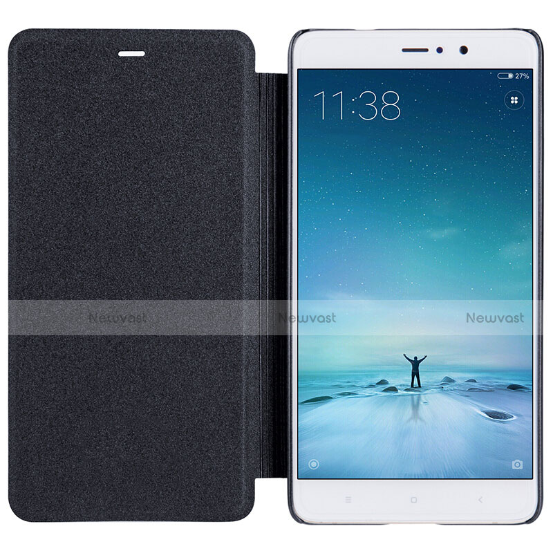 Leather Case Stands Flip Cover L01 for Xiaomi Mi 5S Plus Black