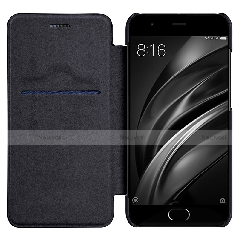 Leather Case Stands Flip Cover L01 for Xiaomi Mi 6 Black