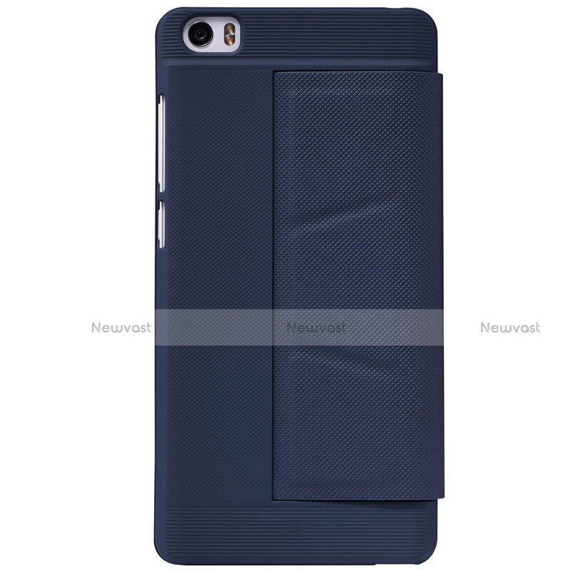 Leather Case Stands Flip Cover L01 for Xiaomi Mi Note Blue