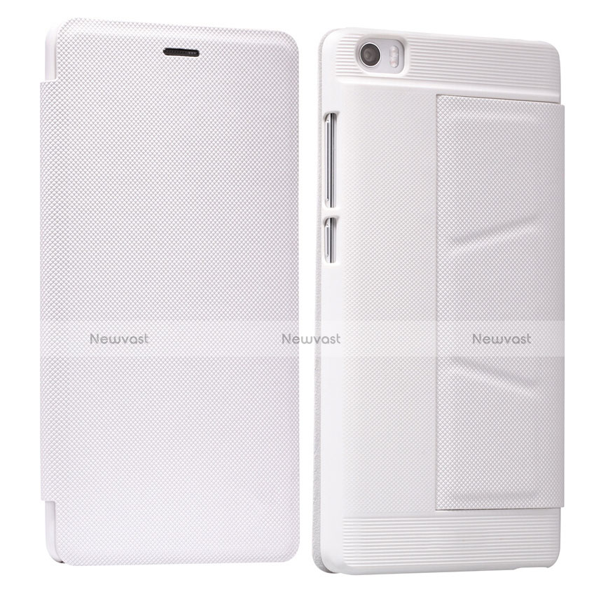 Leather Case Stands Flip Cover L01 for Xiaomi Mi Note White