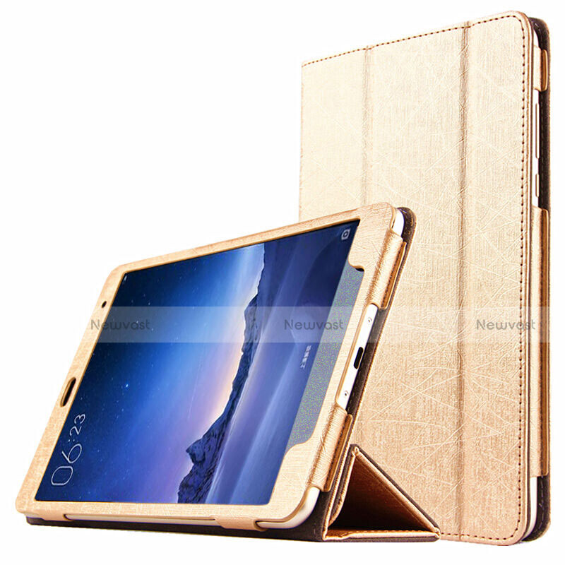 Leather Case Stands Flip Cover L01 for Xiaomi Mi Pad 3 Gold