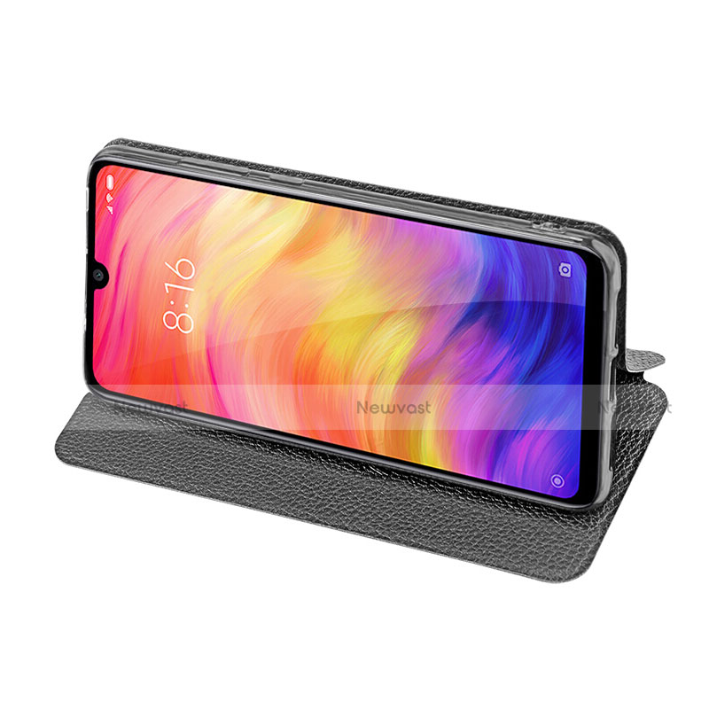 Leather Case Stands Flip Cover L01 for Xiaomi Redmi 7 Black