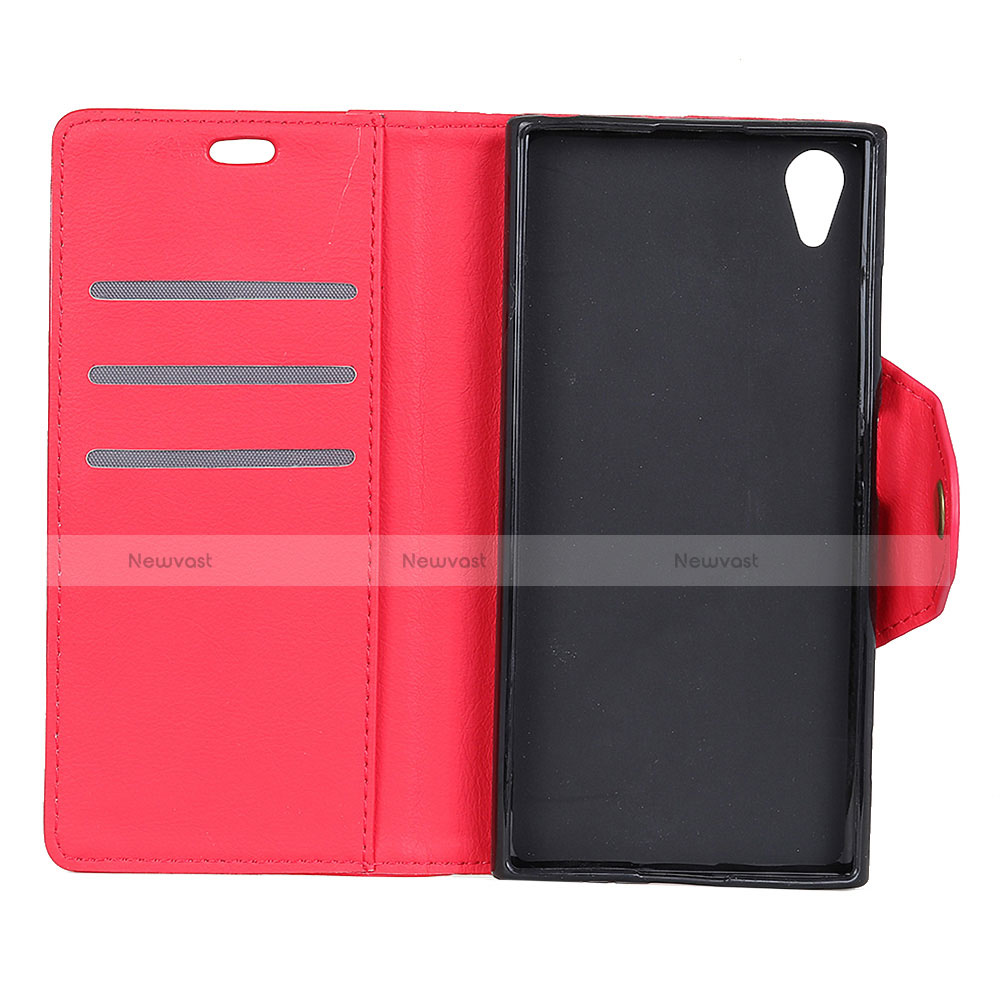 Leather Case Stands Flip Cover L01 Holder for Alcatel 1