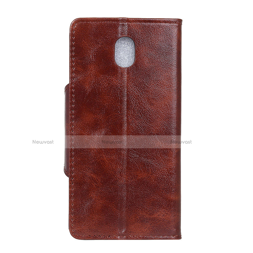 Leather Case Stands Flip Cover L01 Holder for Alcatel 1C (2019)