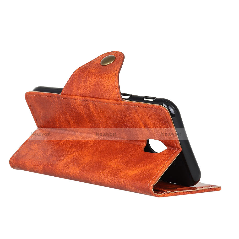 Leather Case Stands Flip Cover L01 Holder for Alcatel 1C (2019)