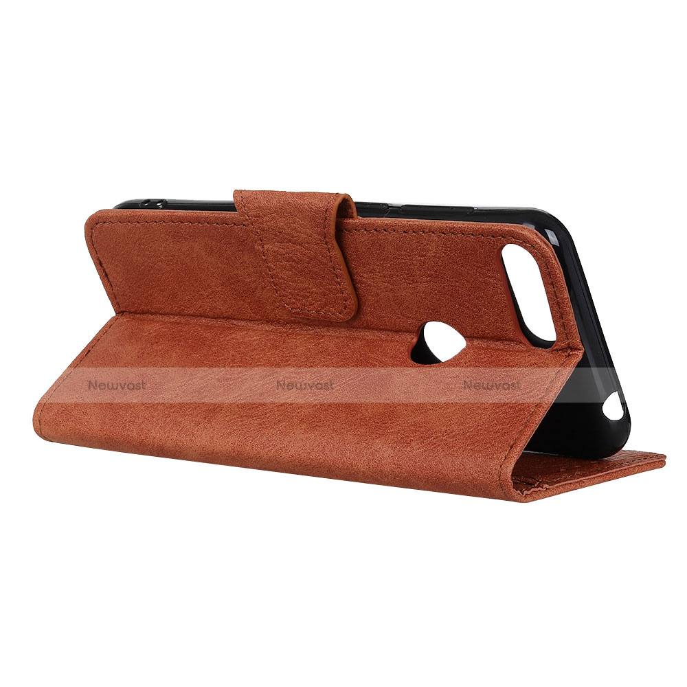 Leather Case Stands Flip Cover L01 Holder for Alcatel 1S (2019)