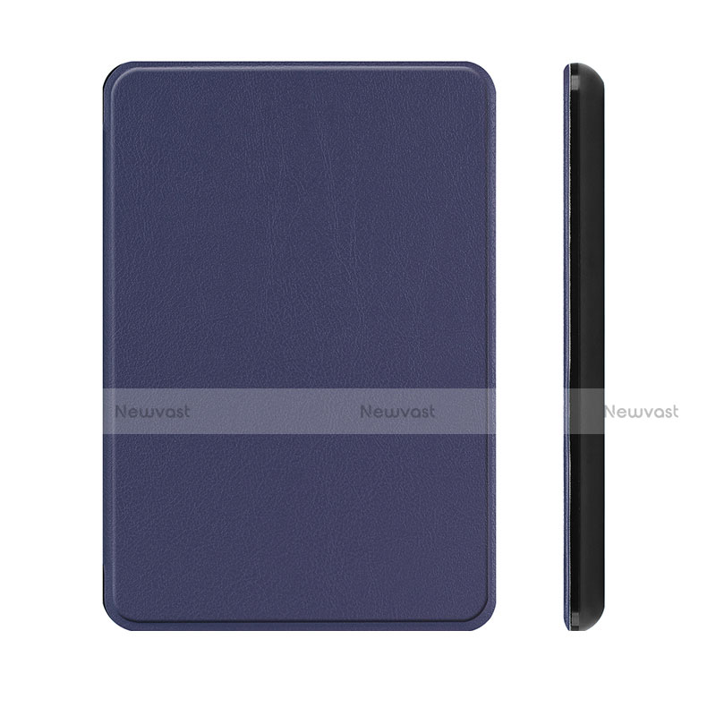 Leather Case Stands Flip Cover L01 Holder for Amazon Kindle Paperwhite 6 inch Blue