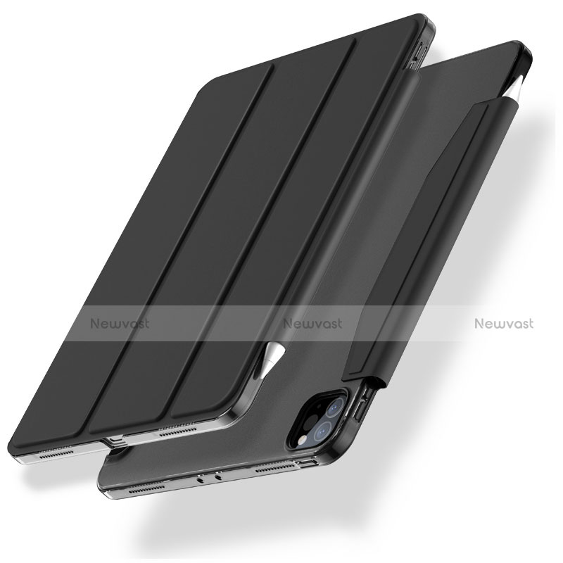 Leather Case Stands Flip Cover L01 Holder for Apple iPad Pro 11 (2020) Black