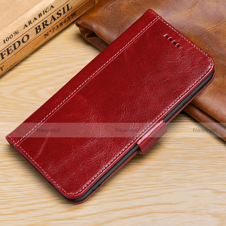 Leather Case Stands Flip Cover L01 Holder for Apple iPhone XR Red