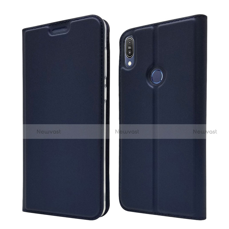 Leather Case Stands Flip Cover L01 Holder for Asus Zenfone Max Pro M1 ZB601KL Blue