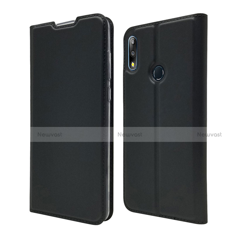 Leather Case Stands Flip Cover L01 Holder for Asus Zenfone Max Pro M2 ZB631KL Black