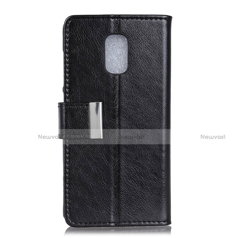 Leather Case Stands Flip Cover L01 Holder for Asus ZenFone V500KL Black