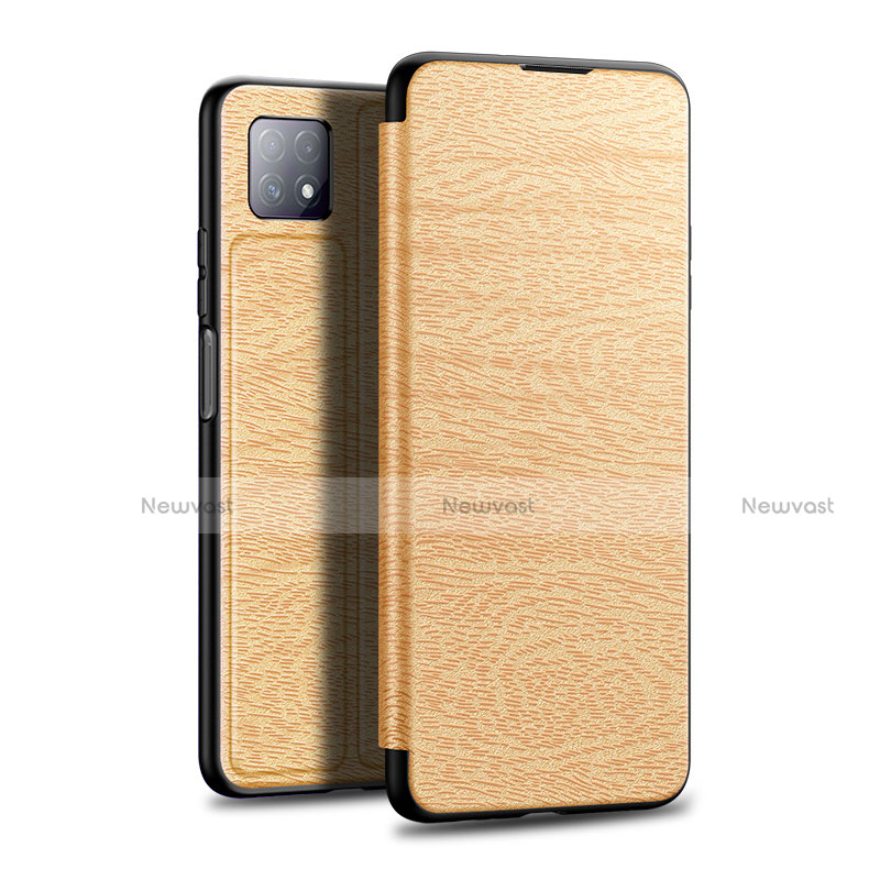 Leather Case Stands Flip Cover L01 Holder for Huawei Enjoy 20 5G Gold