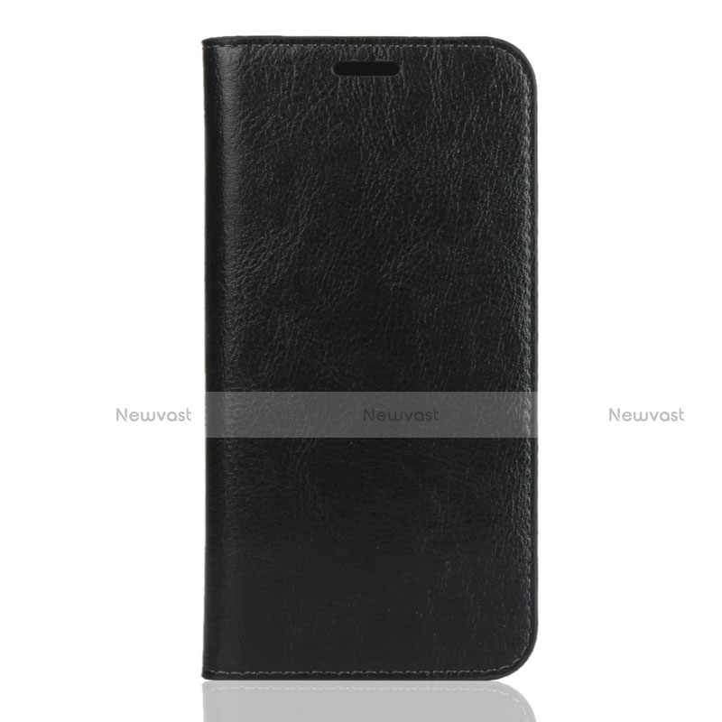 Leather Case Stands Flip Cover L01 Holder for Huawei Honor Play 8 Black